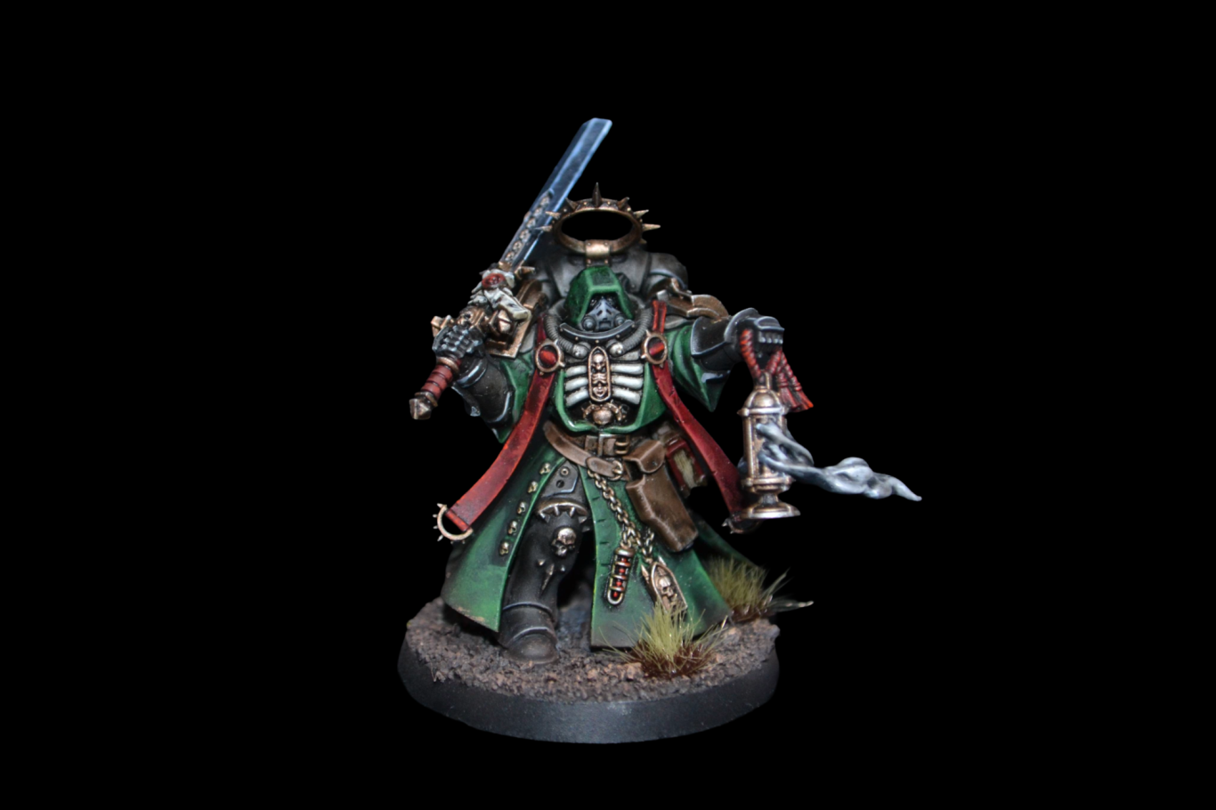 Kitbash Dark Angles Justiciar in Tabletop + Qualitätsstufe von Echoes of Colour.