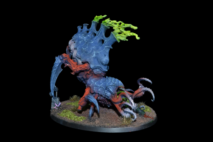 Tyraniden Hive Fleet Behemoth Psychophage in Tabletop Standard Qualitätsstufe von Echoes of Colour bemalt. 